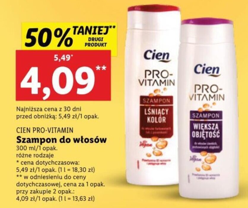 cien szampon pro vitamin cena