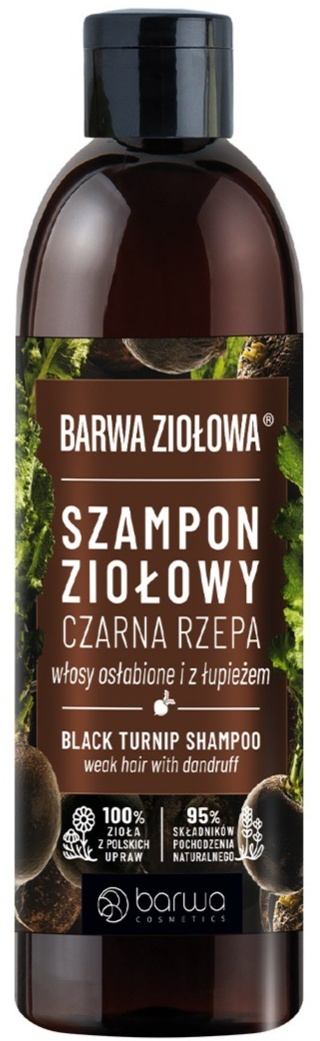 czarna rzepa na włosy szampon