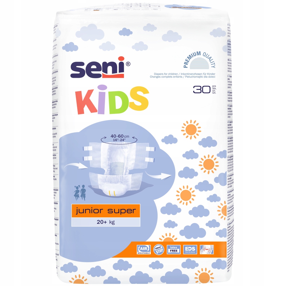 pieluchomajtki seni kids junior extra od 15-30 kg