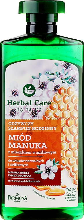 szampon z wyciągiem z manuka