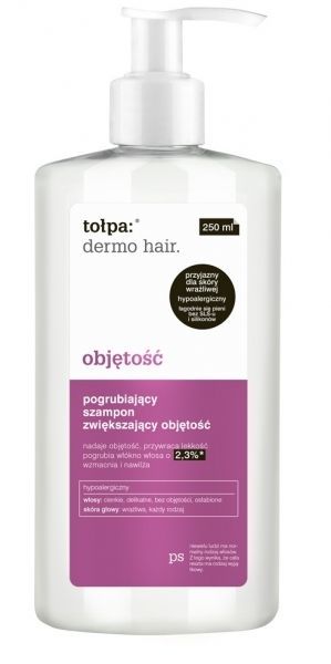 dermo hair pogrubiający szampon zwiększający objętość 250ml rossman