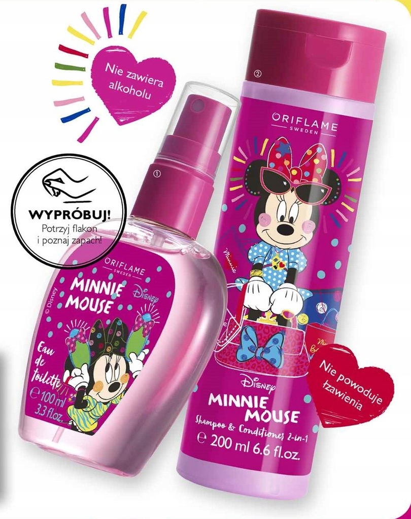 szampon z odżywką minnie mouse oriflame