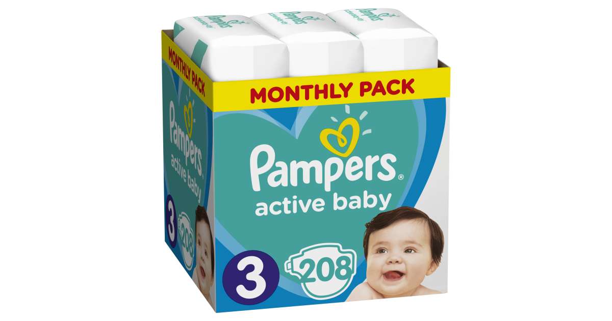 pampers active baby 208