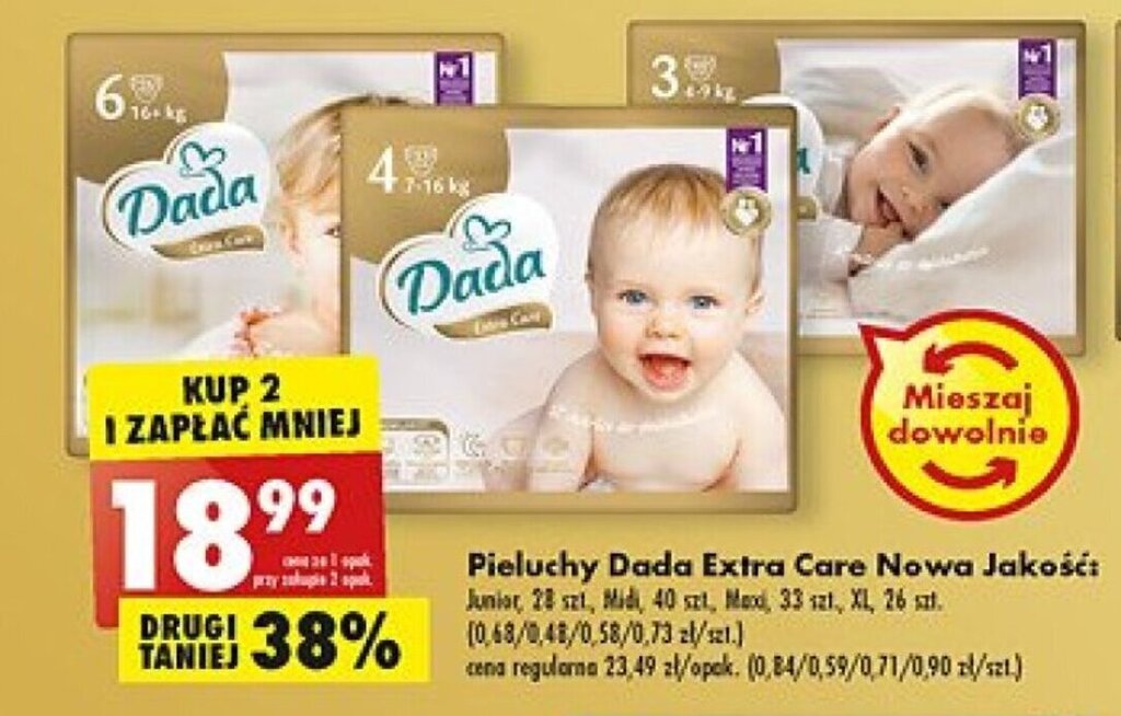 pieluchy dada maxi 41 biedronka