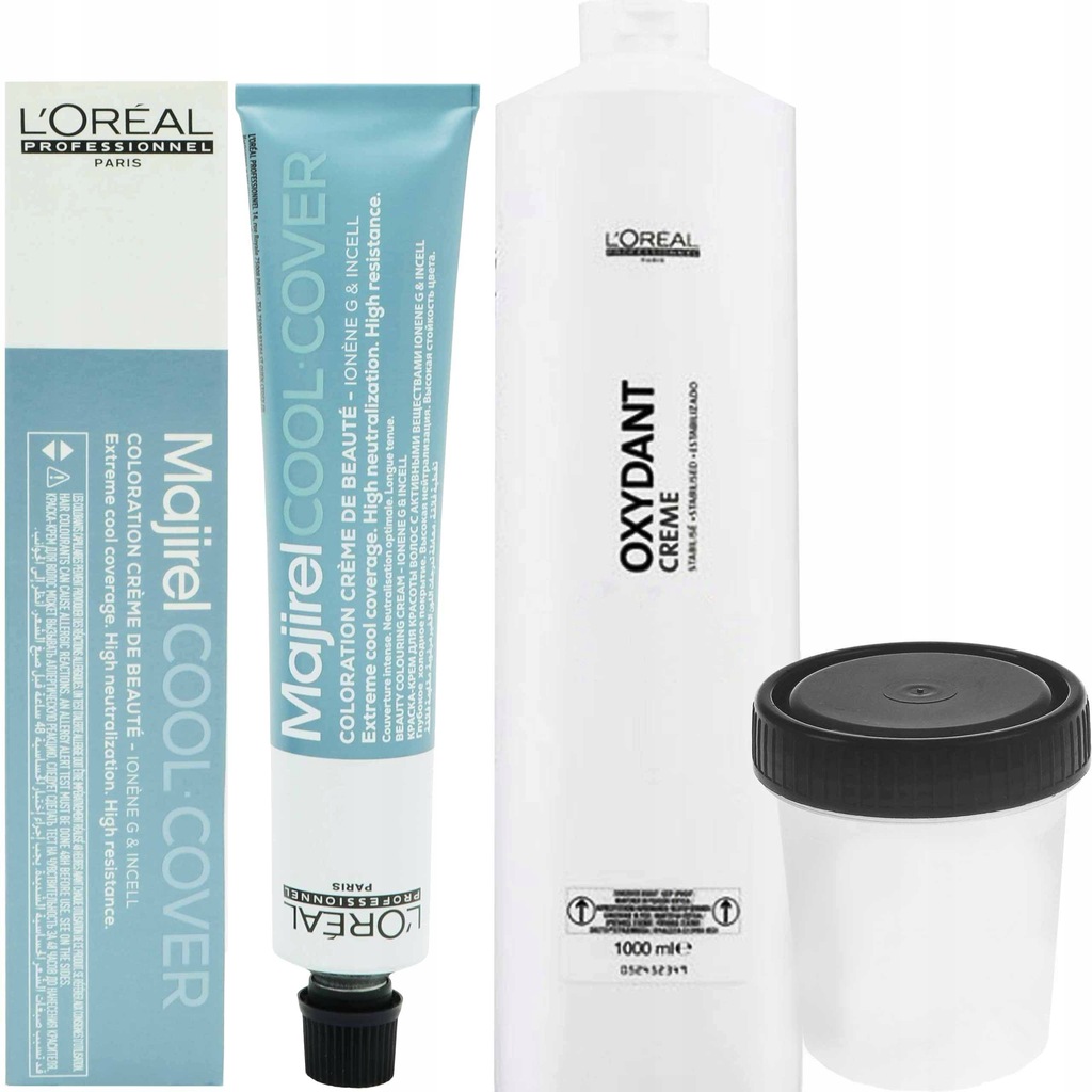 loreal majirel cool cover zestaw do koloryzacji farba oxydant szampon