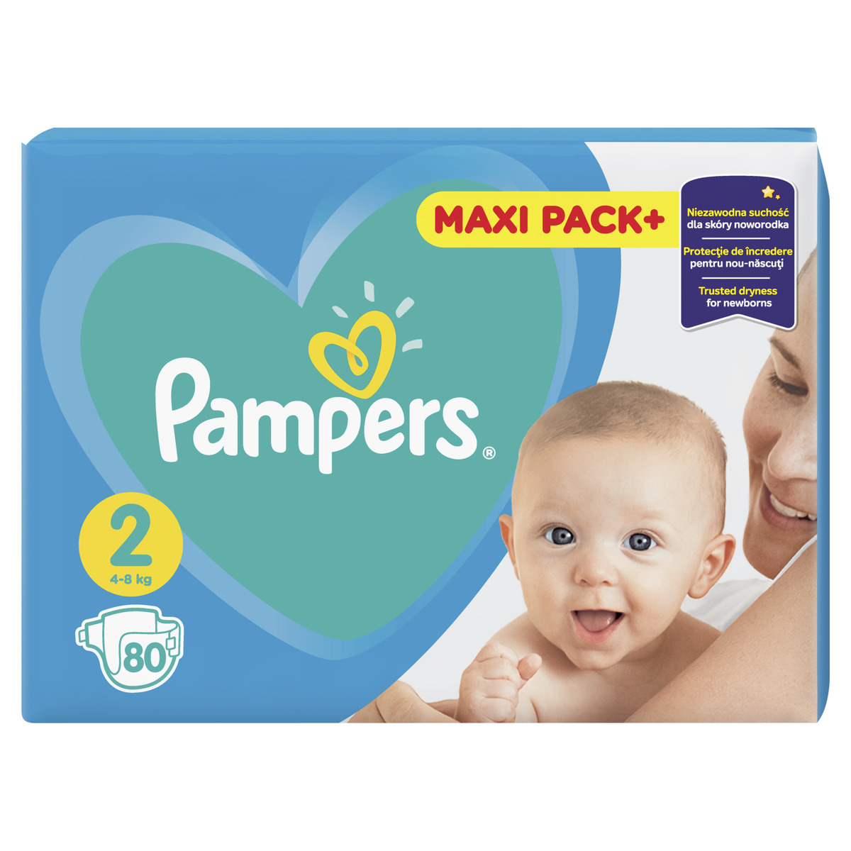 pampers 2 maxi pack 80