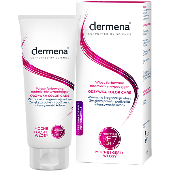 dermena color care odżywka do włosów zniszczonych farbowaniem 200ml