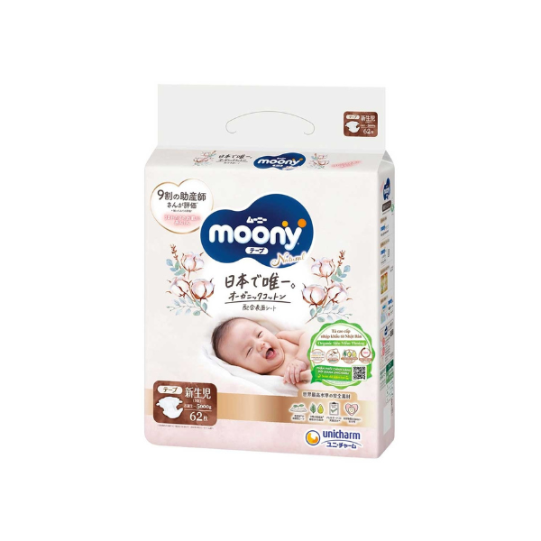 Moony Natural New Born 0-5kg 63pc