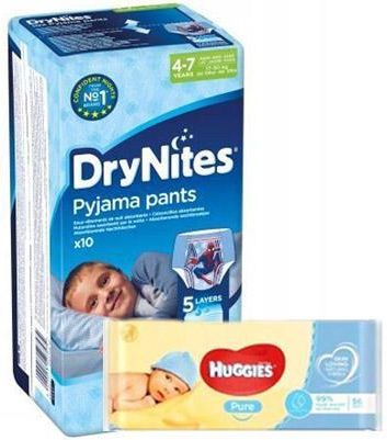 dry nites huggies dla chłopca 7 lat opinie