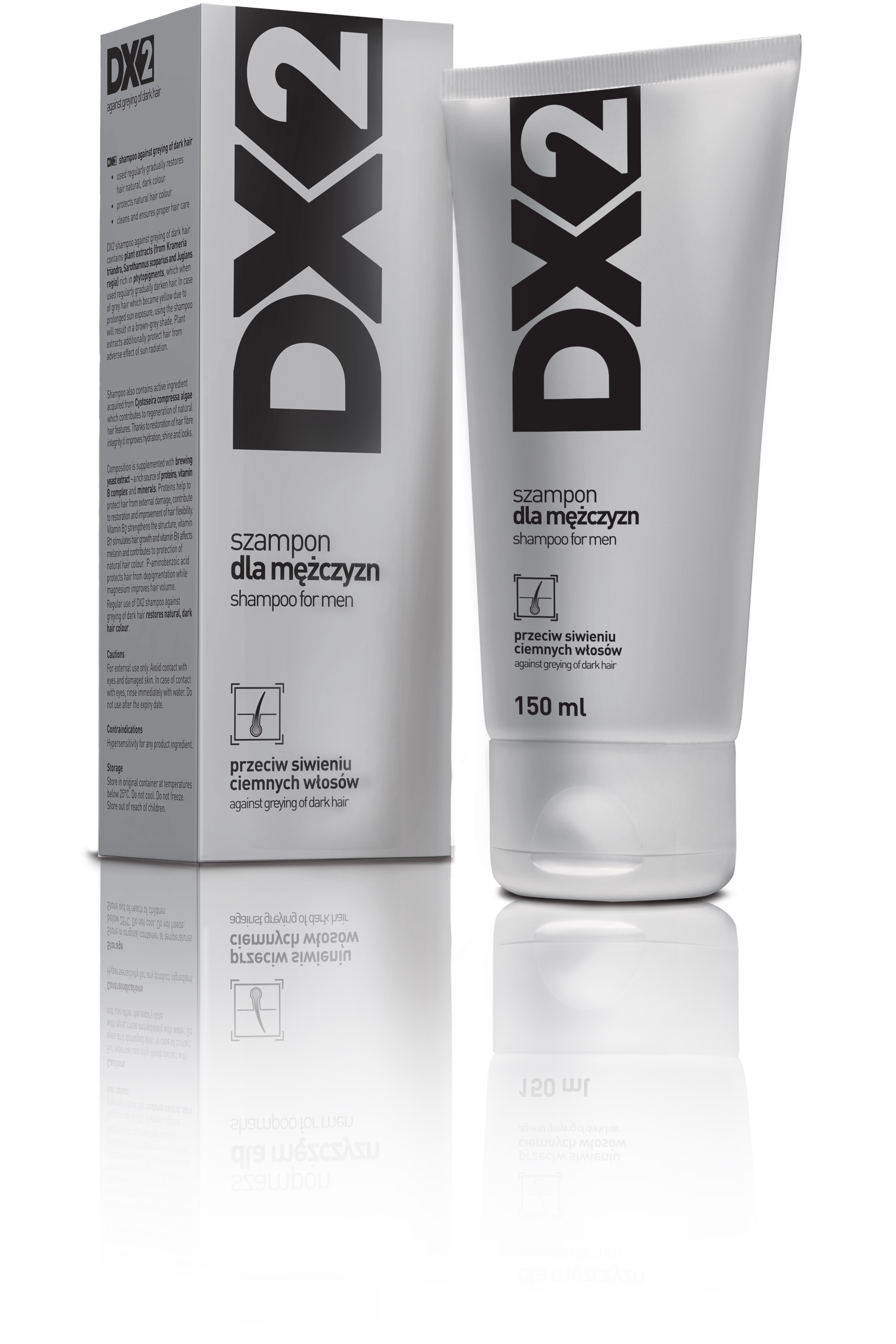 dx2 szampon przeciw siwieniu włosów 150 ml