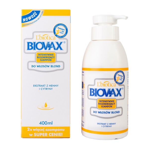 biovax szampon dla włosów suchych 400ml doz