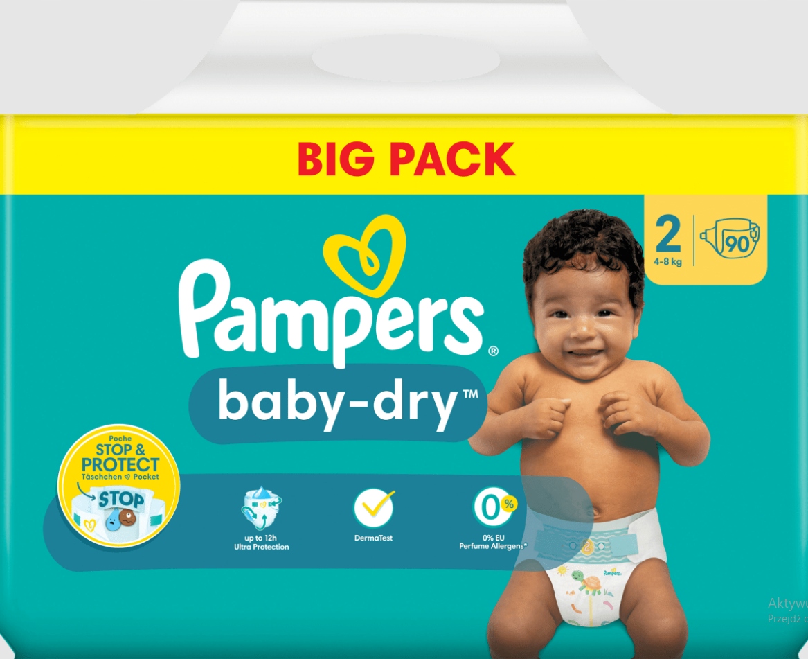 pampers baby dry nimi 42 sztuki cena