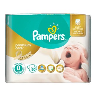 pampers premium care pieluchy jednorazowe rozmiar 0 newborn 30 szt