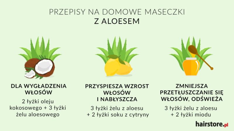 domowa odżywka do włosów z aloesem