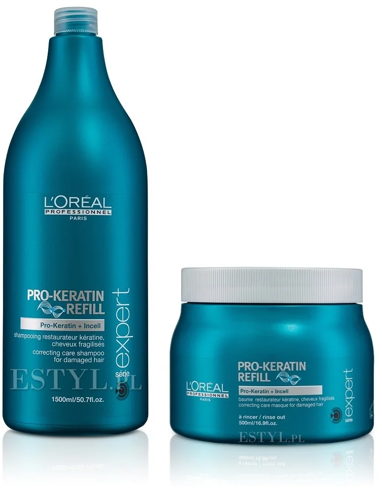 loreal pro-keratin refill regenerujący szampon do włosów z keratyną