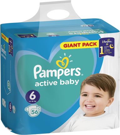 pieluchy pampers 6 56 sztuk