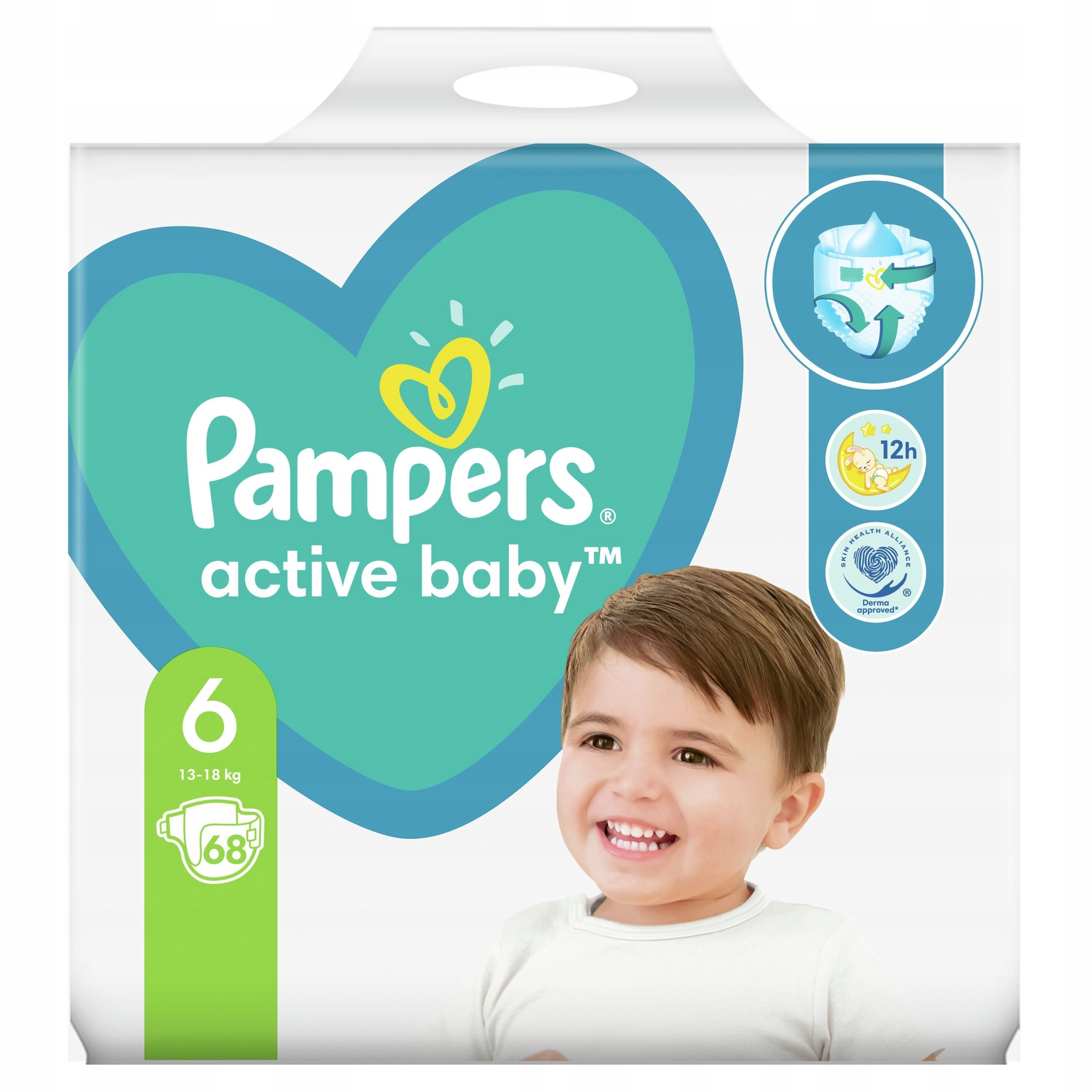 pampers 6 68 sztuk