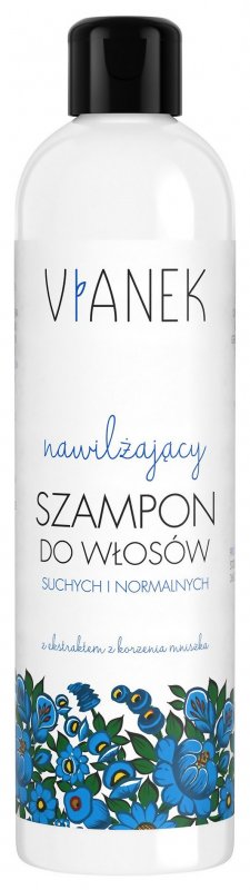 szampon nawilżający do włosów suchych i normalnych vianek