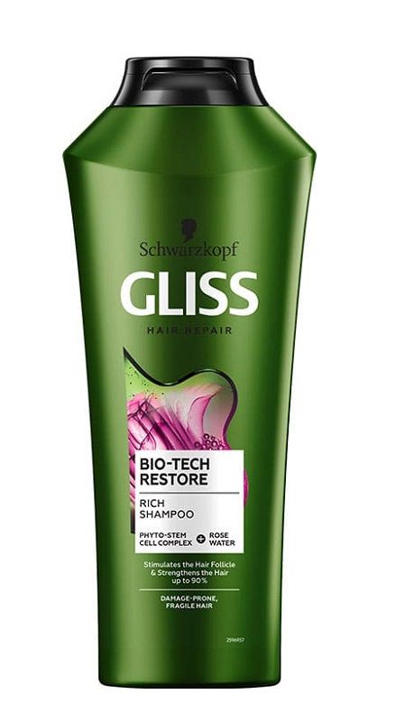 gliss kur bio tech-restore szampon do włosów 400 ml