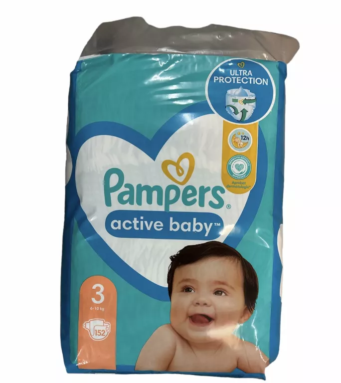 pampers 3 active baby 152 szt cena