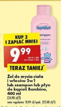 żel pod prysznic szampon 2w1 bambino biedronka