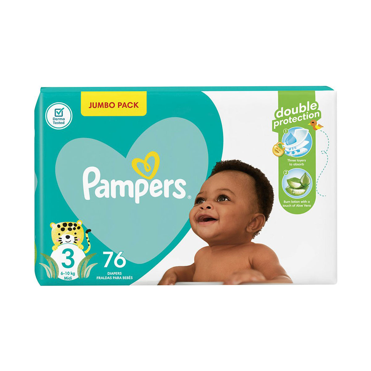 pampers new beby dry 76