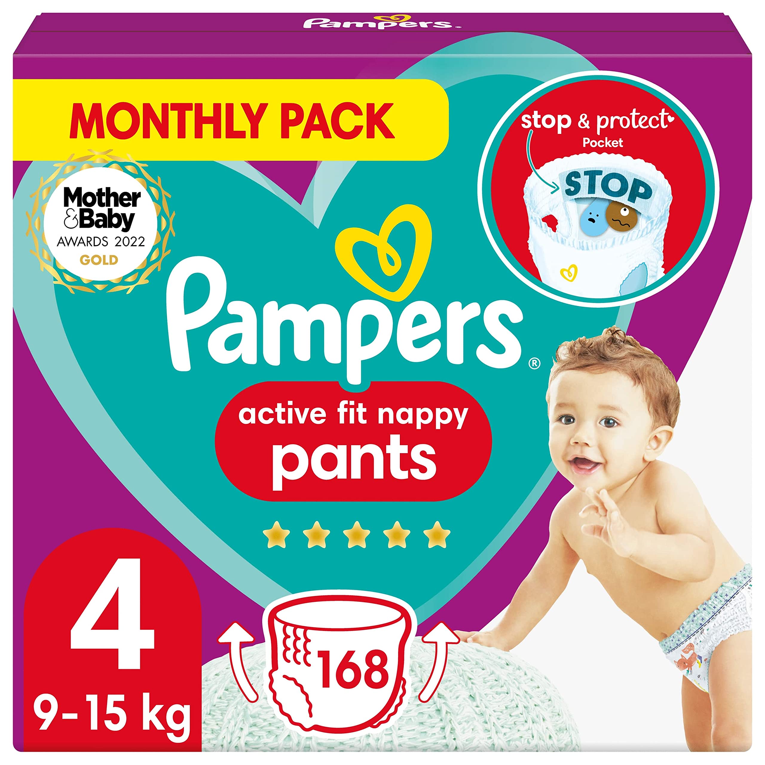 pampers active fit size 4 weight