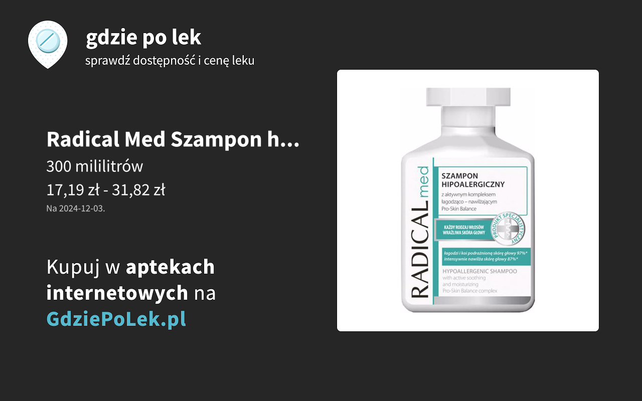 ideepharm radical med szampon hipoalergiczny