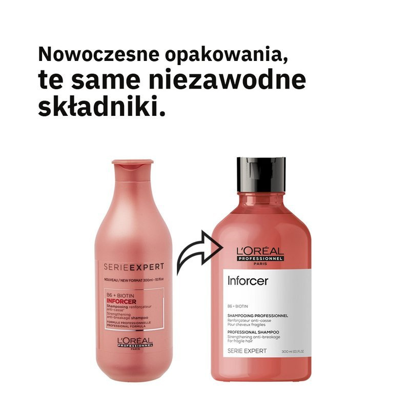 oreal professionnel inforcer szampon do włosów łamliwych 300 ml