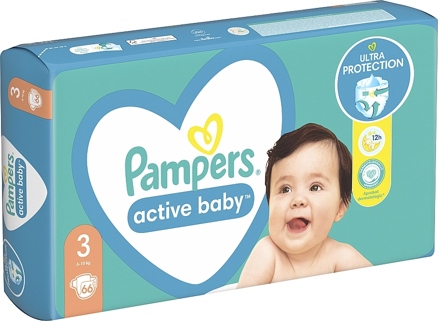 pampers active baby 3 68 szt