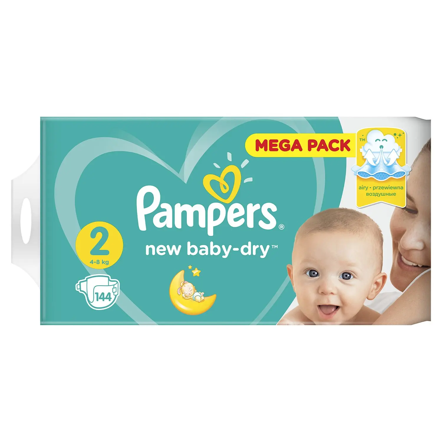 pampers new baby dry 144