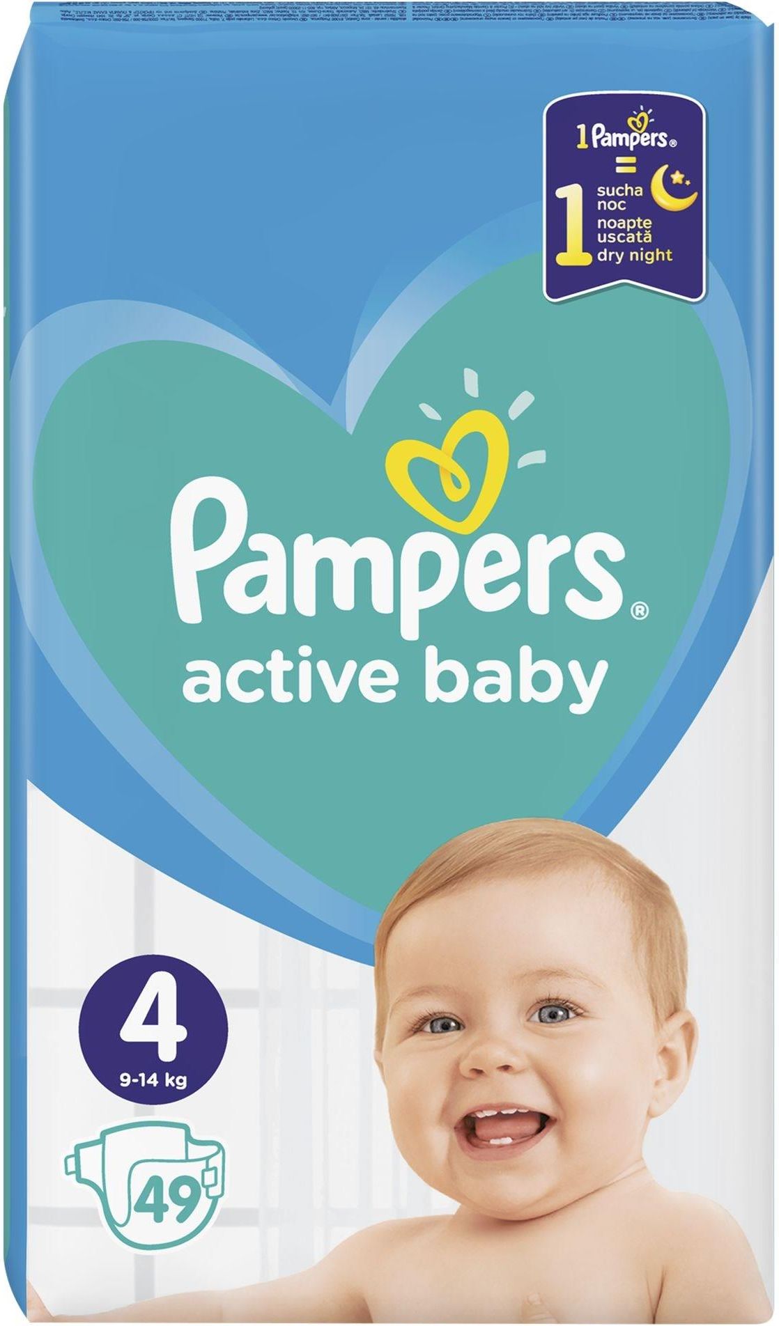 pampers active baby dry 4 49szt