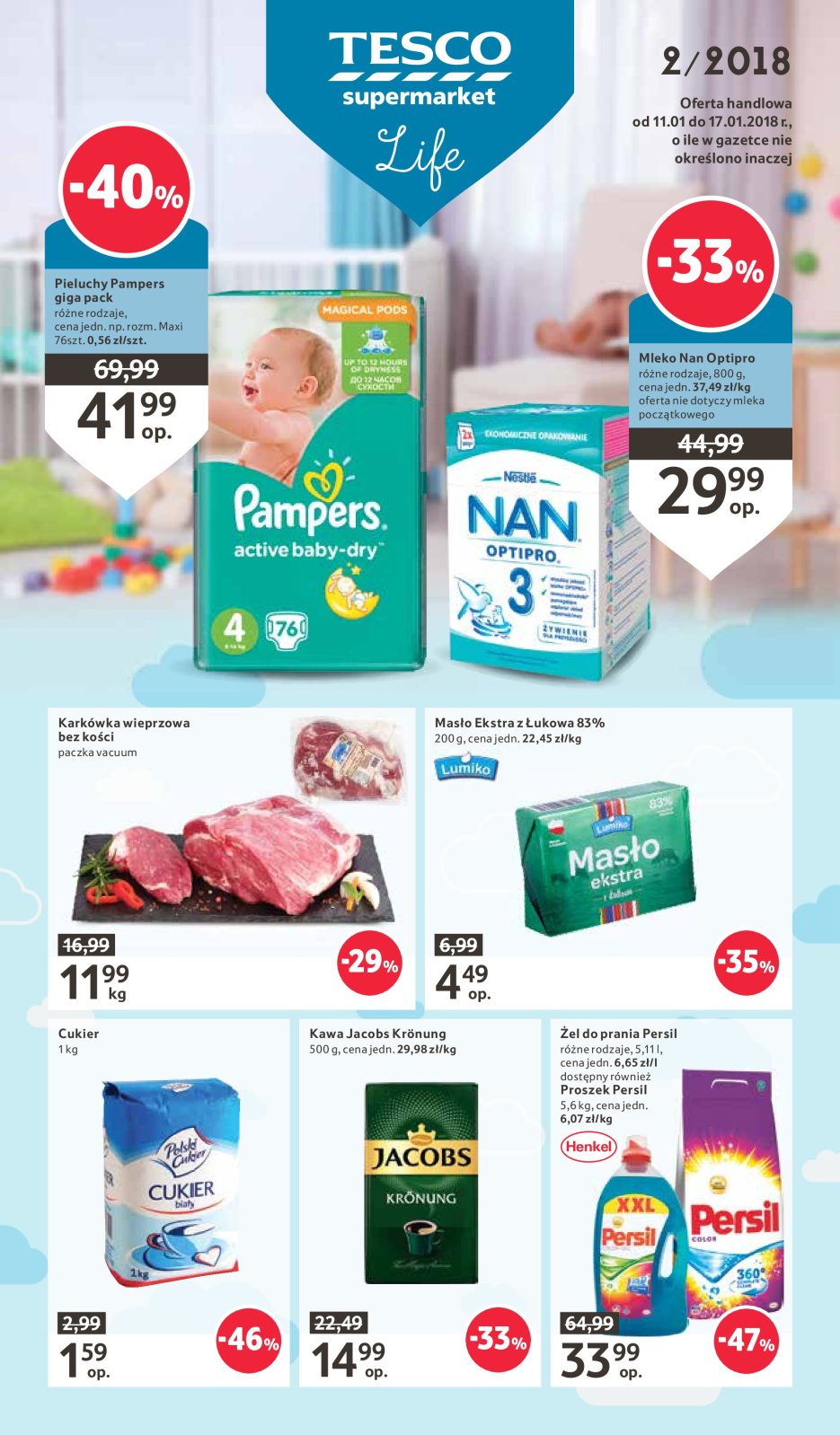 tesco pampers promocje