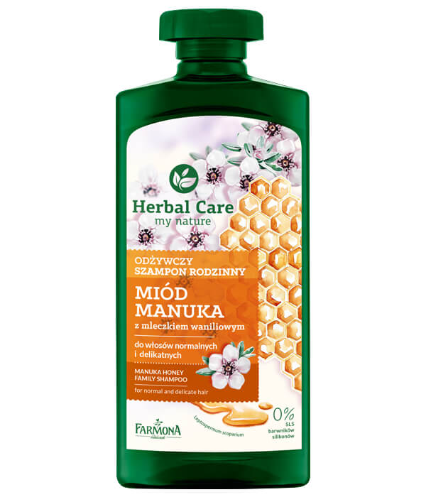 farmona herbal care szampon do włosów miód manuka 500ml