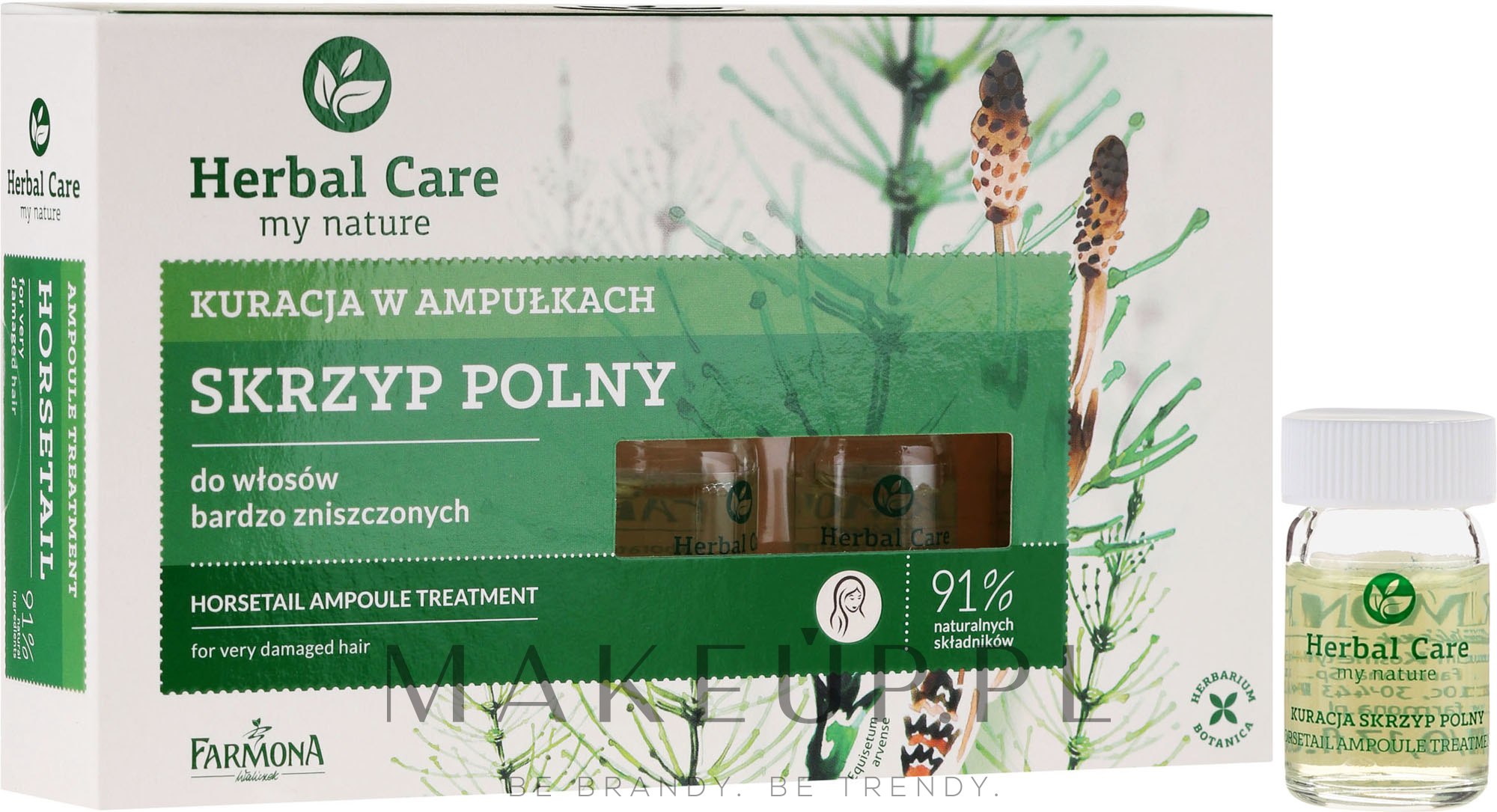 farmona herbal care szampon skrzyp polny do włosów zniszczonych