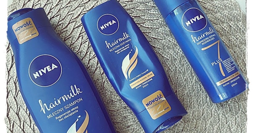 nivea hairmilk szampon pielęgnujący do włosów o strukturze grubej