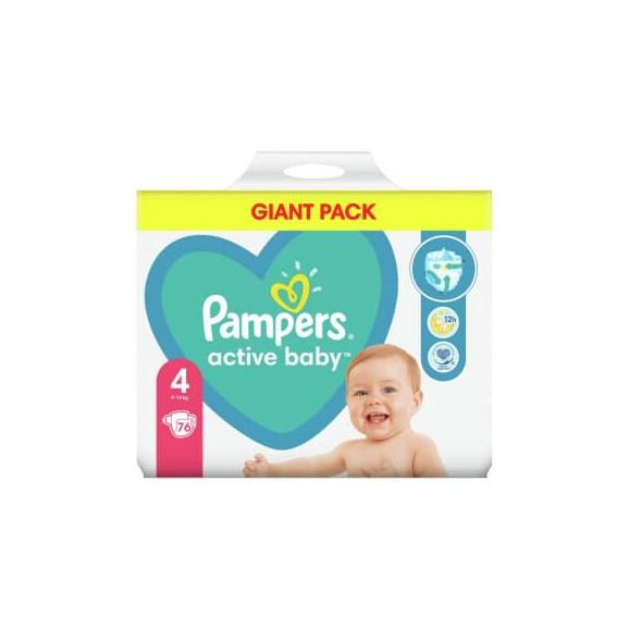 pampers active baby dry pieluchy rozmiar 4 76 szt