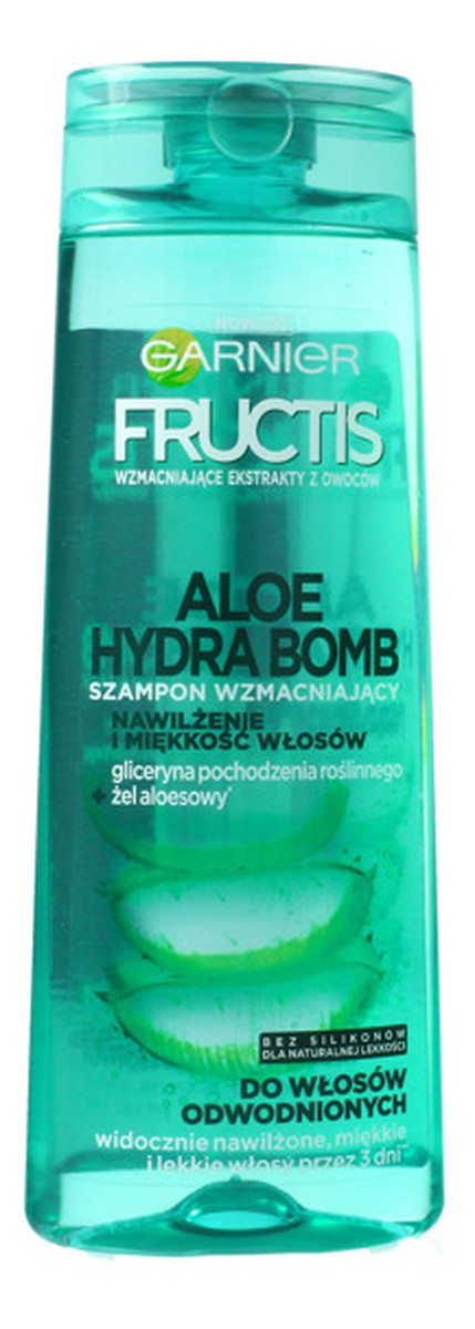 garnier fructis aloe hydra bomb szampon wzmacniający do włosów odwodnionych