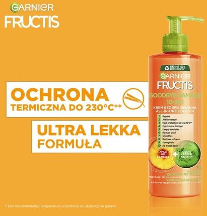 garnier fructis odżywka do włosów goodbye damage 10w1