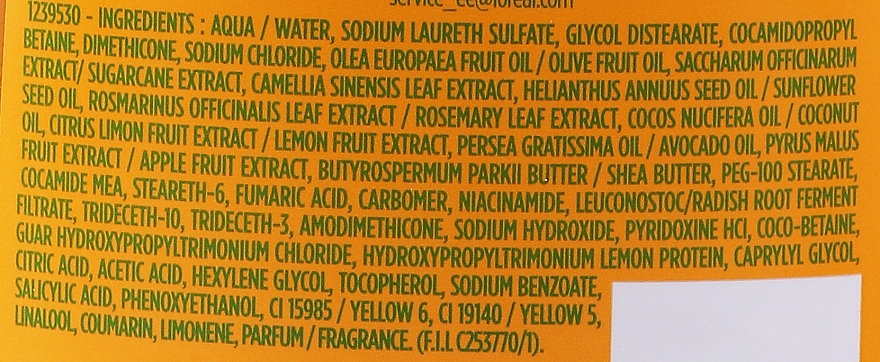 garnier fructis oil repair 3 szampon skład