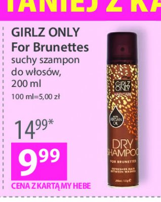 girlz only suchy szampon brunette