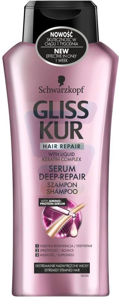 gliss kur serum deep repair szampon do włosów ekstremalnie nadwyrężonych