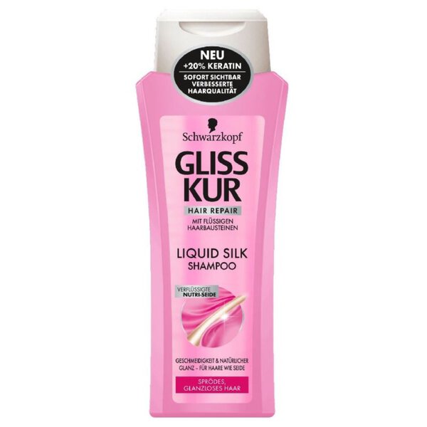 gliss kurliquid silk szampon do włosów łamliwych i matowych