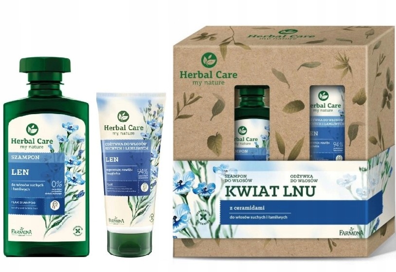 herbal care aloes i kwiat lnu szampon