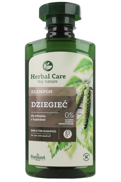 herbal care szampon do włosów dziegieć