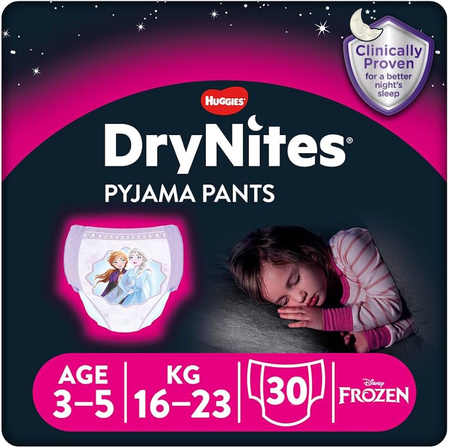 huggies drynites girl pyjama