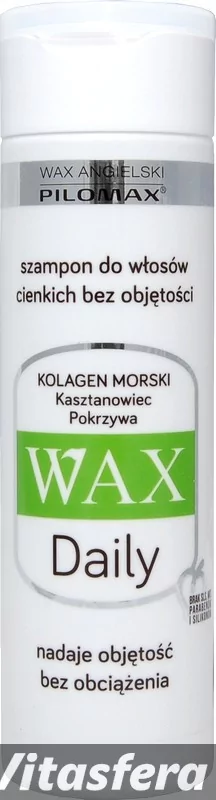 ilomax wax daily szampon do włosów cienkich bez objętości