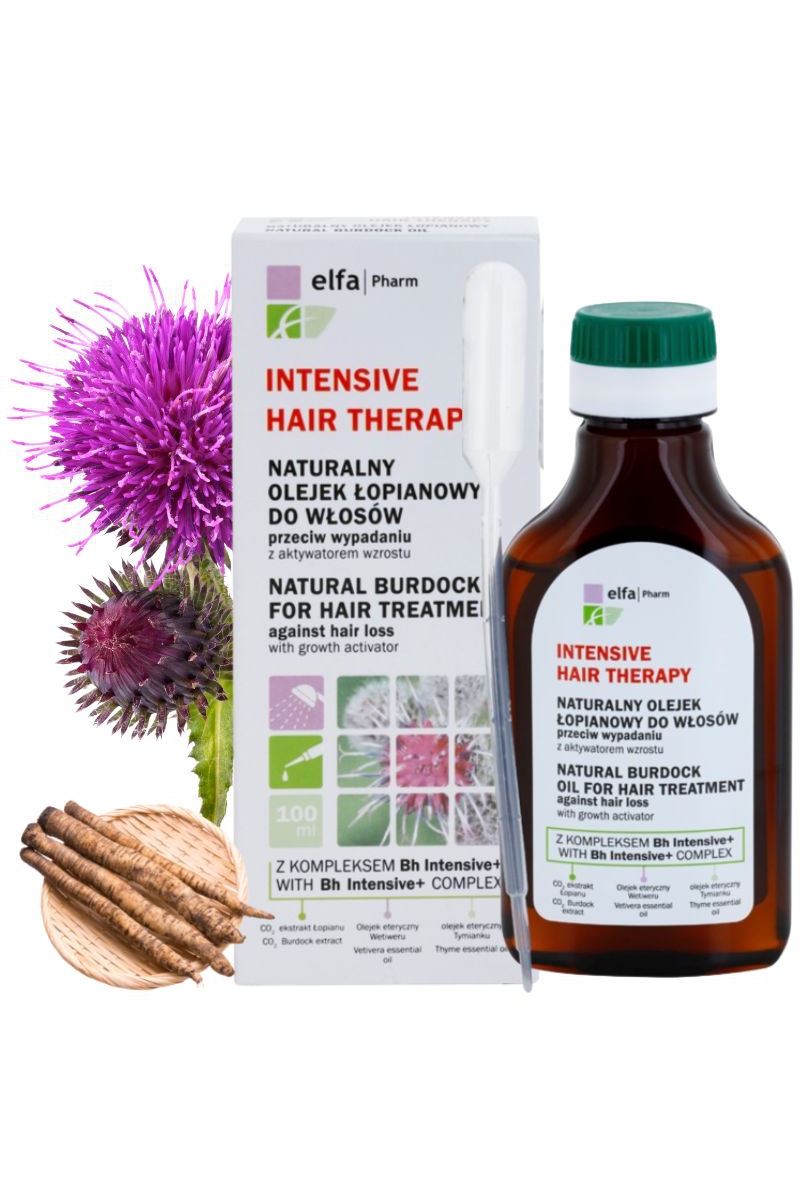 intensive hair therapy naturalny olejek łopianowy do włosów