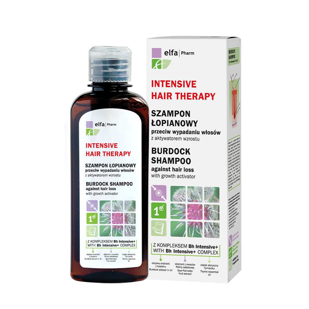 intensive hair therapy szampon łopianowy przeciw wypadaniu włosów 200 ml