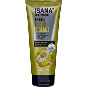 isana professional odżywka do włosów połysk koloru blond 200ml opinie